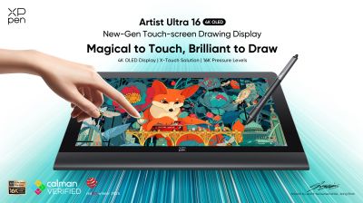 XPPen發佈Artist Ultra 16：以新一代觸控方案與4K OLED重新定義專業手繪屏