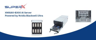 SuperX發佈最新XN9160-B300 AI伺服器,Blackwell Ultra 比 Blackwell計算能力增加了 50%