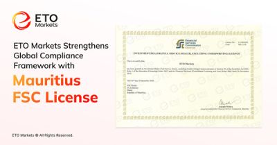 ETO Markets獲毛里求斯FSC牌照 強化全球合規框架